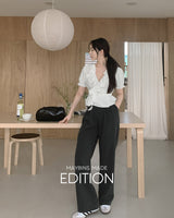 【MADE】Frill wrap blouse