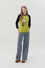 ROCKTTYバニーラグランTシャツ [LIME]