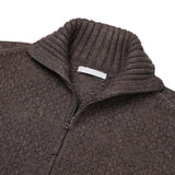 ALL MUSH Pockets Wool Knitwear Zip-Up (4 colors)
