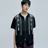 navajo ブークレニットカーディガン black