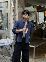 Mile cropped long-sleeve shirt