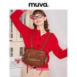 muva. Multi‑Wear Genuine‑Leather Handbag & Backpack, Large‑Capacity Travel Commuter Purse for Women, Autumn Winter, New Arrival Oct 14