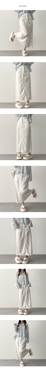 Weed Cool Chalang プレミアムコットンロングスカート [Lyocell Fabric]