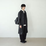 stripe curved wide slacks