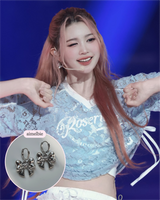 Adorable Ribbon Huggies Piercing - Silver