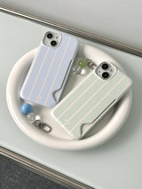 Apple Green Stripe Card Hard Case