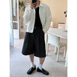 [S/S] ピンストライプバミューダパンツ