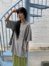 Nikb Overfit Two-Way Button Box Short Sleeve Tee