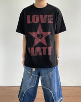 ラスプリント半袖Tシャツ