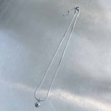Minimalist Starburst Silver Snake Chain
