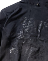 PANELED PADDED ジップウォッシュドフーディー