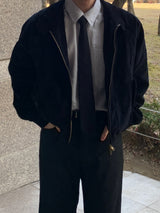 ピアストライプクロップドシャツ