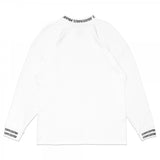 TZ リブオーバーサイズ長袖Tシャツ - WHITE