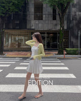 【MADE】Pleated mini dress