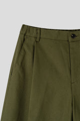 Hard cotton one tuck pants 5color