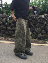 チラーレオパードワイドバルーンパンツ 2C