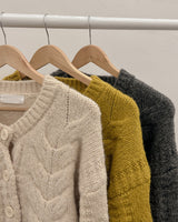Cable Wool Knit Cardigan