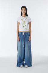 TENCEL WIDE DENIM PANTS (BLUE)