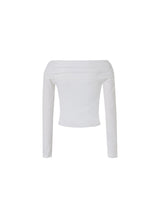 Off shoulder shawl top (Ivory)