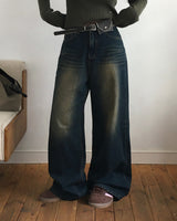 [BELLIDE MADE] Ocean Wide Denim Pants