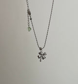 cjn Lucky Clover Kitch Two Way Bold Necklace