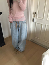 Pae Rouge Vintage Washing Denim Pants (2c)