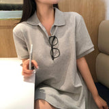 [BELLIDE MADE] ルーズフィット, フレア PK ドレス