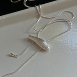 [925silver] Nars string necklace