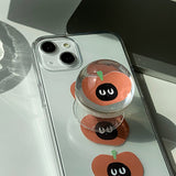 アップルキャットフォーンケーススマホグリップセット