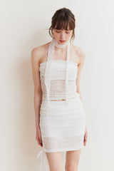 ベラスカートパンツ white