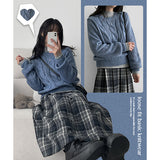 BEN's シックセミクロップドツイストニット