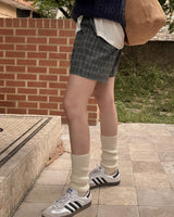 Checked shorts pants