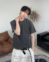リセッドピグメントクロップ半袖Tシャツ
