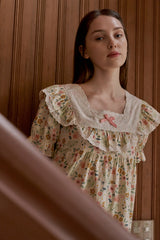 ULLALA PAJAMA Ael Short-sleeve Two-piece Vanilla[24169WTSSN]