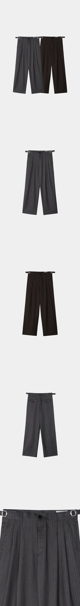 [S/S] Stripe two tuck slacks(2color)