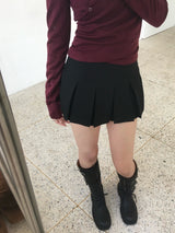 ハーフプリーツスカート
