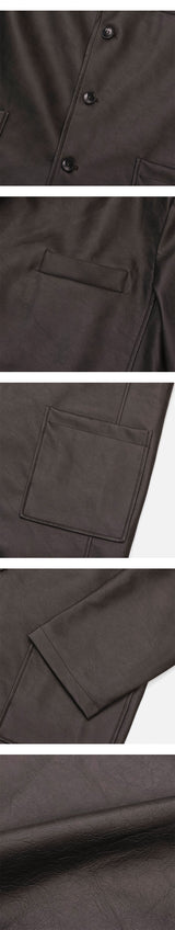 [F/W] Leather overfit blazer(2color)