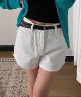 Cairns Natural Twill Cotton 3/4-Length A-Line Short Pants (1 Color)