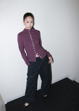 Button long sleeve [Grape]