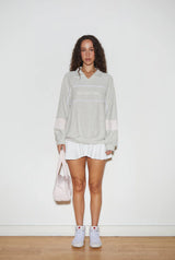 Terry block sweatshirt