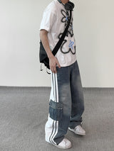 Our Mix Cargo Pants (Denim&Nylon)