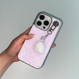 [MADE] STAR LEOPARD PHONE CASE PINK (epoxy silver bumper)