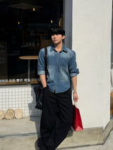 Vine two pocket denim shirt