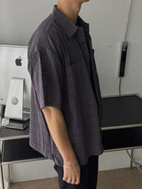 ASCLO Breeze Grid Roll Up Check Shirt (3color)