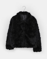 Reon Collar Quilted Fur Half Jacket