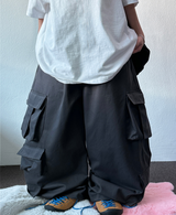 MULTI ALL CARGO SEMI WIDE BALLOON LONG PANTS 💚🐝🩶🖤 - 3 COLORS