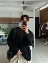 Aid Daily Linen Overfit Long Sleeve T-shirt