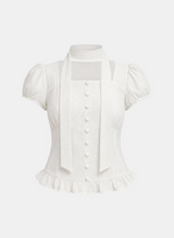 Aven Scarf Tie Blouse