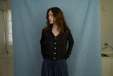 Spring soft cardigan set_black