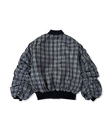 UNISEX オーバーサイズチェックブルゾン